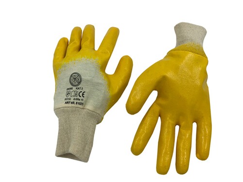 Baumwoll-Handschuh mit Nitril-Beschichtung 