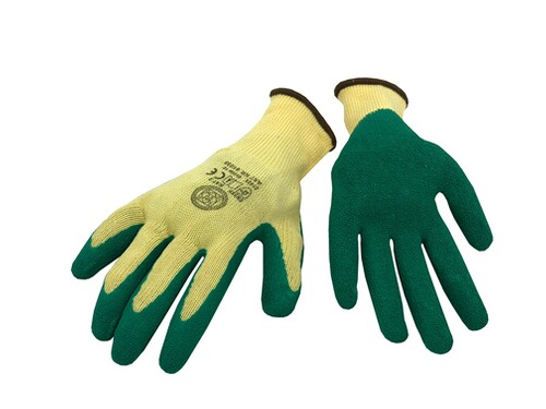 Polyester-Handschuh mit Schrumpf-Latex-Beschichtung 